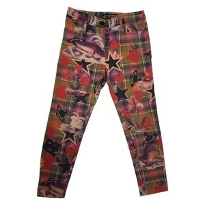 Vivienne Westwood Anglomania Printed Vintage Punk Pant Trousers~ RARE